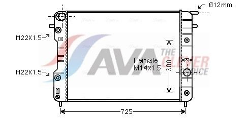 OLA2202 AVA Радиатор основной